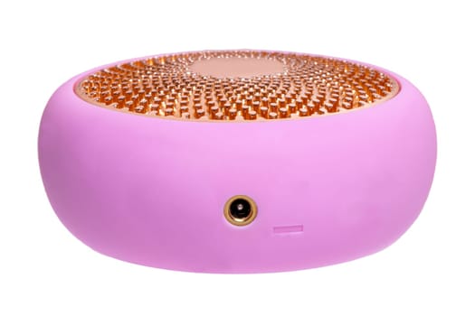 Beauty and rejuvenation concept. Close-up of a modern electric facial cosmetology device for looking after face isolated on a white background. Skin care for face. Macro.