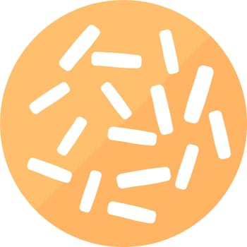 Lactobacilli good microflora of intestine vector icon