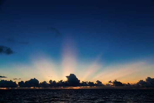 Sunset on an island
