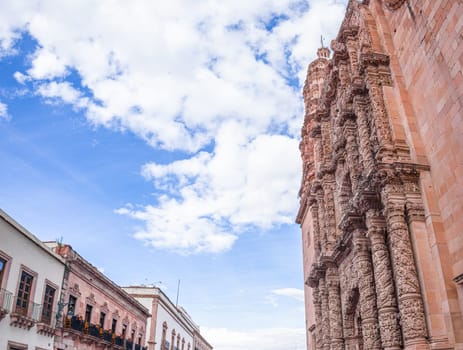 The Cathedral of Our Lady of the Assumption of Zacatecas, displaying the Baroque style in the Mexican State of Zacatecas