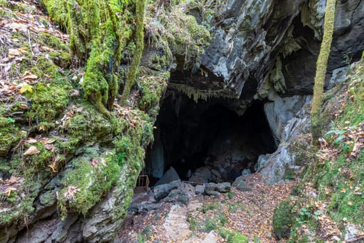 Large cave known as la Cueva del Agua, in El Cielo, Tamaulipas, Mexico