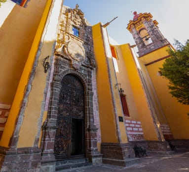The Templo de la Purísima Concepción in the morning, in San Miguel de Allende, Guanajuato, Mexico