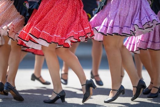 Slovakian Dancers wearing traditional clothing, performing traditional dances