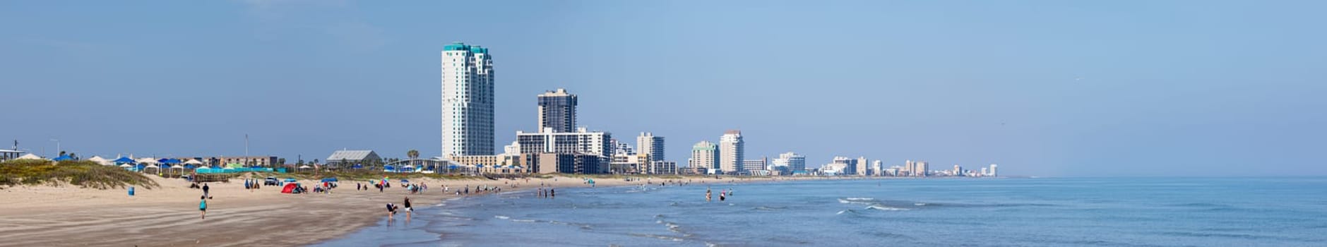 View of the South Padre Island, on the Gulf of Mexico, Texas, United States of America