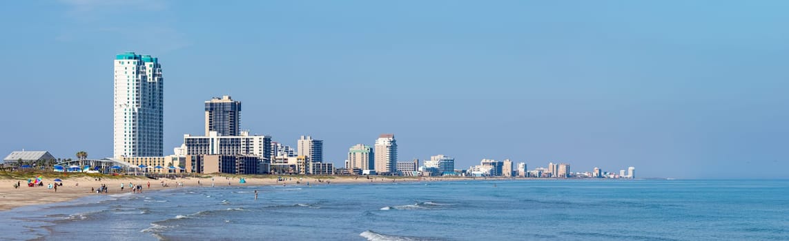 View of the South Padre Island, on the Gulf of Mexico, Texas, United States of America