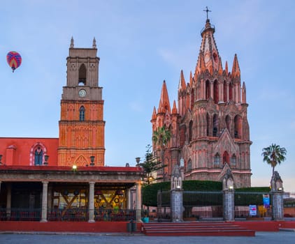 Parroquia de San Miguel Arcángel, in the city of San Miguel de Allende, Guanajuato Mexico