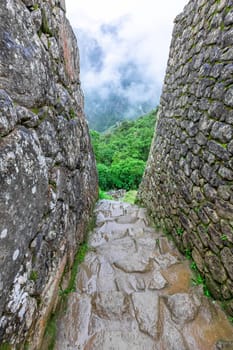 Machu Picchu, a Peruvian Historical Sanctuary. One of the New Seven Wonders of the World. Cuzco.
