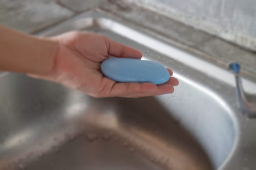Washing soap bar personal hygiene, stock photo