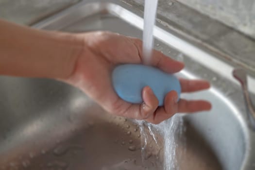 Washing soap bar personal hygiene, stock photo
