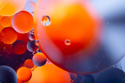 An Abstract background as a result of a mixture of water and oil