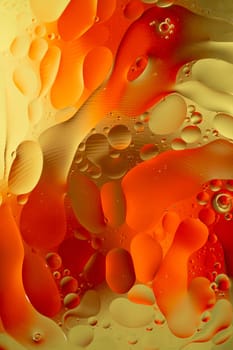 An Abstract background as a result of a mixture of water and oil
