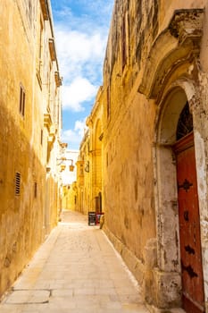 Malta, Beautiful Mdina - the former capital city, Island of Malta.
