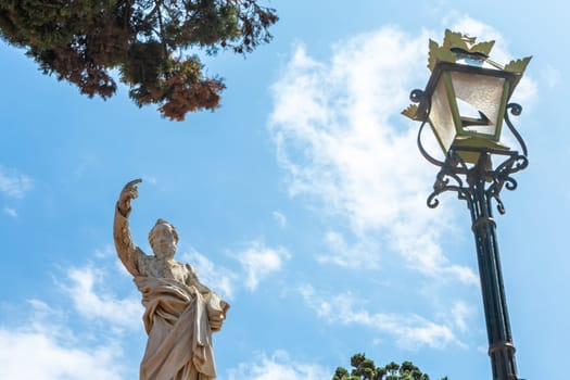 Island of Malta, Malta - January 13,2012: Cityscapes of Mdina, the former capital city of Malta, medieval architecture..