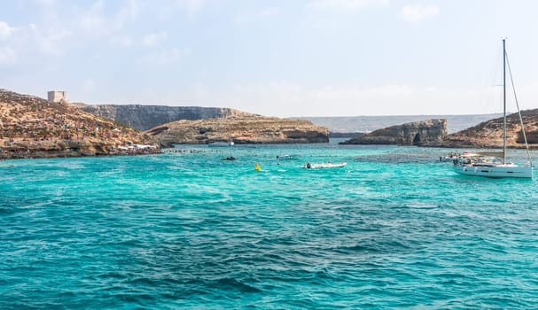 Blue lagoon at Comino island - Malta