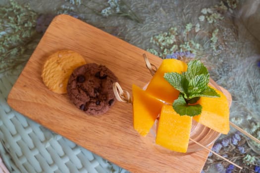 Pile of yellow mango fruit, stock photo