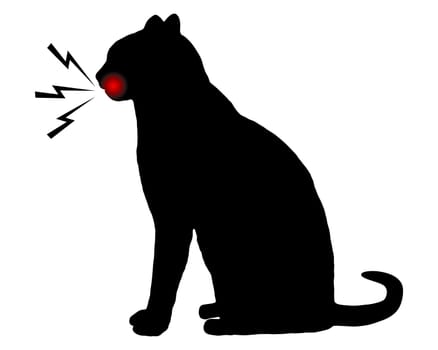Katze mit Zahnschmerzen