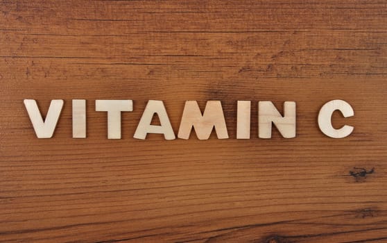 Term from wooden letters on old wooden board