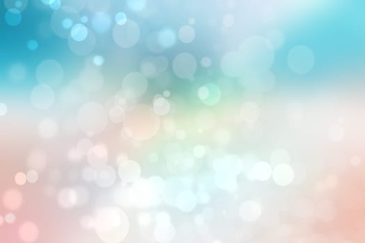 Abstract fresh vivid bright spring or summer landscape texture with natural pastel bokeh lights gradient light pink and a blue bright sunny sky. Beautiful background with copy space.