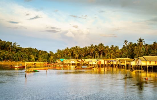 Muslim fishing village on Ko Yao Yai island in the Andaman Sea, Thailand