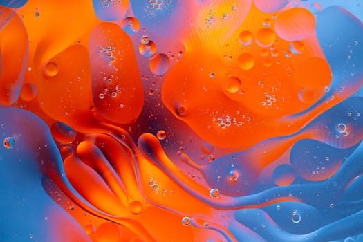 An Abstract background as a result of a mixture of water and oil