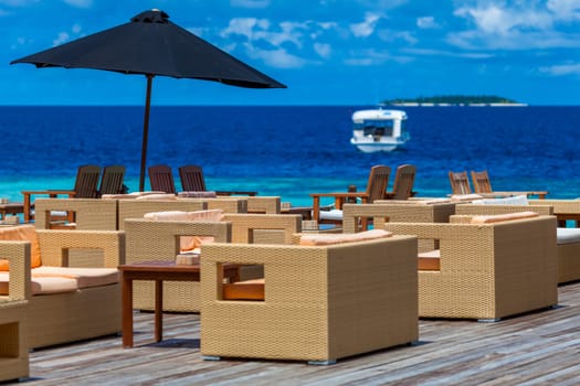 One bar on a holiday island