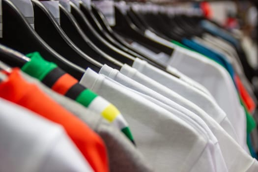 T-Shirt for the man on hangers Fashion Store Style Thailand
