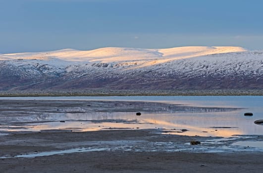 Evening Light on the High Arctic Tide Pools in Sunneshine Bay on Baffin Island in Nunavut, Canada