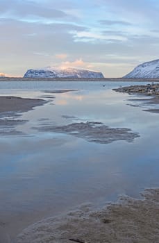 Twilight Descends on the High Arctic in Sunneshine Bay on Baffin Island in Nunavut, Canada
