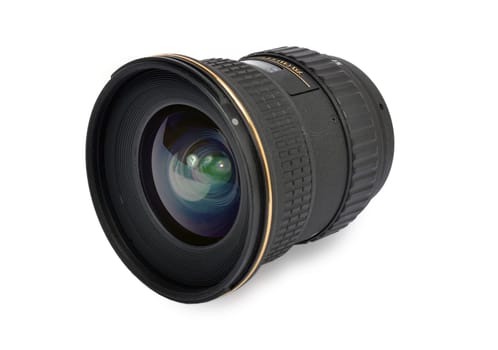 camera lens isolated on the white background