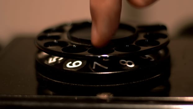Close Up Of Old Rotary Phone