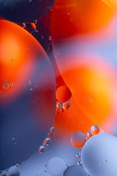 An Abstract background as a result of a mixture of water and oil