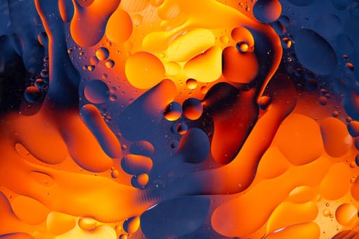 An Abstract background as a result of a mixture of water and oil