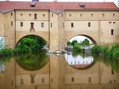 Amberg City Glasses Bavaria City historic old town River Vils Upper Palatinate East Bavaria historical Germany Europe
