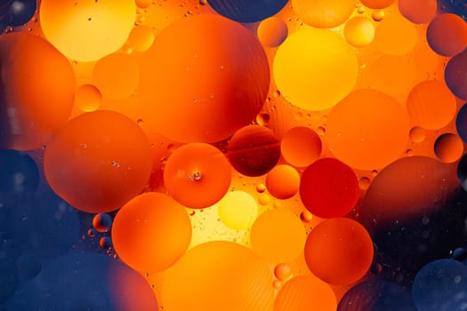 An Abstract background as a result of a mixture of water and oil