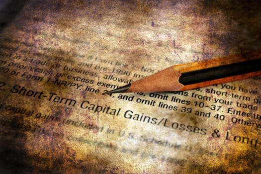 Capital gain and losses form