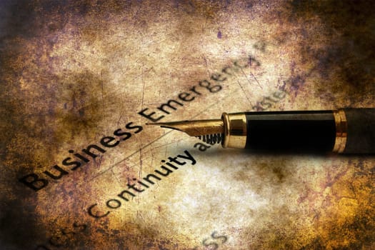 Plan to stay in business grunge concept