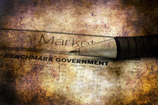 Stock market report  grunge concept