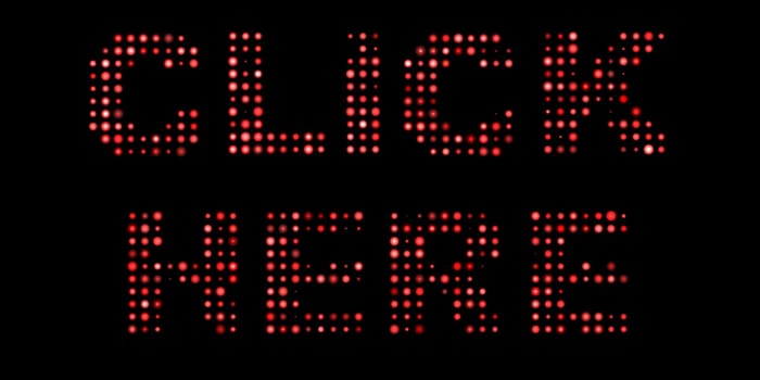 Click here led text