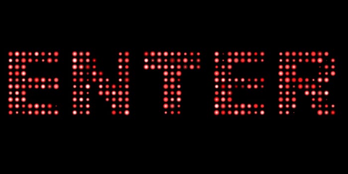 Enter led text