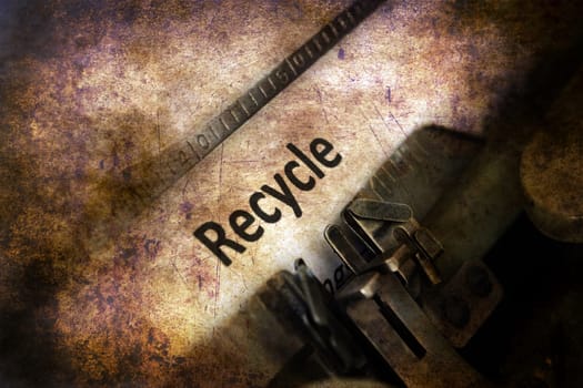 Recycle text on typewriter