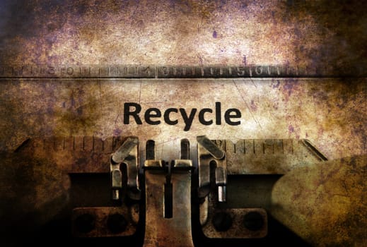 Recycle text on typewriter