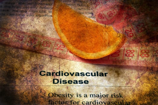 Cardiovascular disease grunge concept
