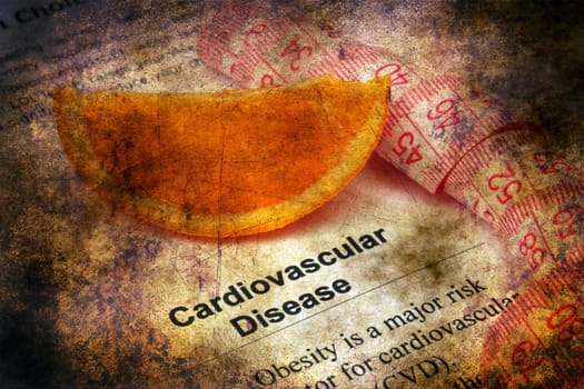 Cardiovascular disease grunge concept