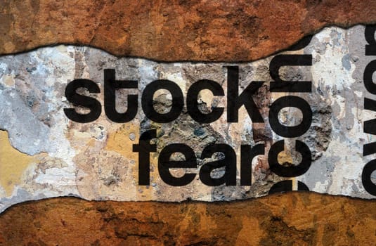 Stock fear grunge concept