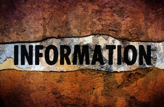 Information text on wall