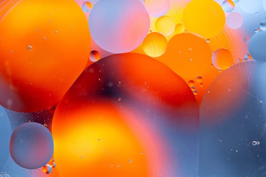 An Abstract background as a result of a mixture of water and oil