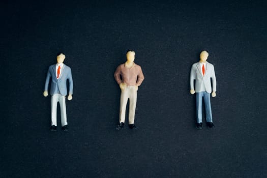 Flat lay of business miniature toy closeup.  Business Concept