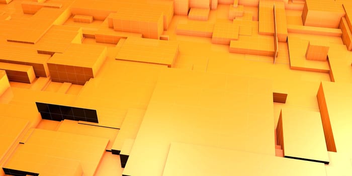 Creative Abstract Background with Reflective Block as Art
