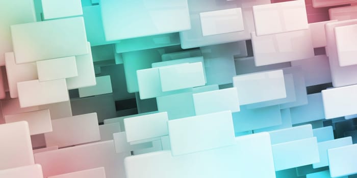 Virtual Technology as a Digital Abstract Background