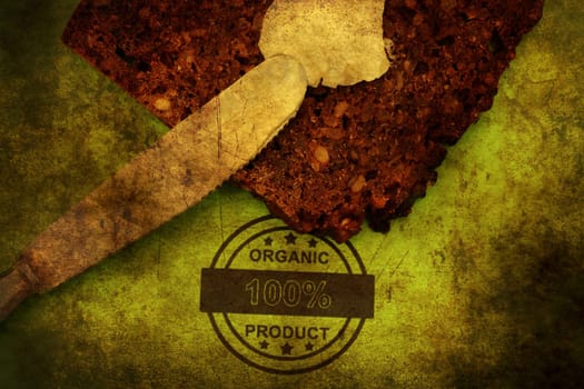 Organic bread grunge concept